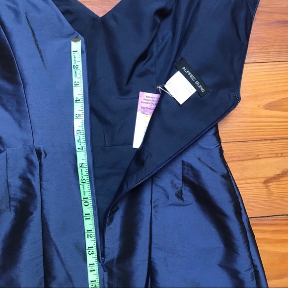 Alfred Sung Navy Bodycon Dress, EUC, 10 - Picture 13 of 14